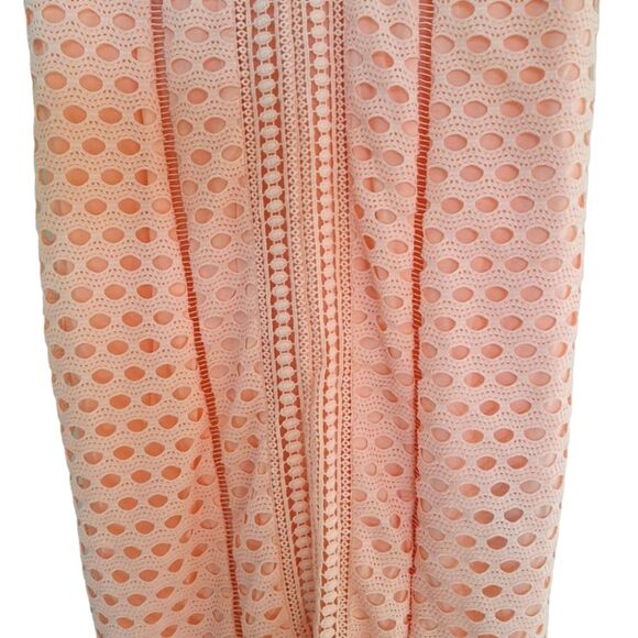 BeBe Crochet Overlay Dress Size 6 Pink Bodycon - Picture 8 of 12